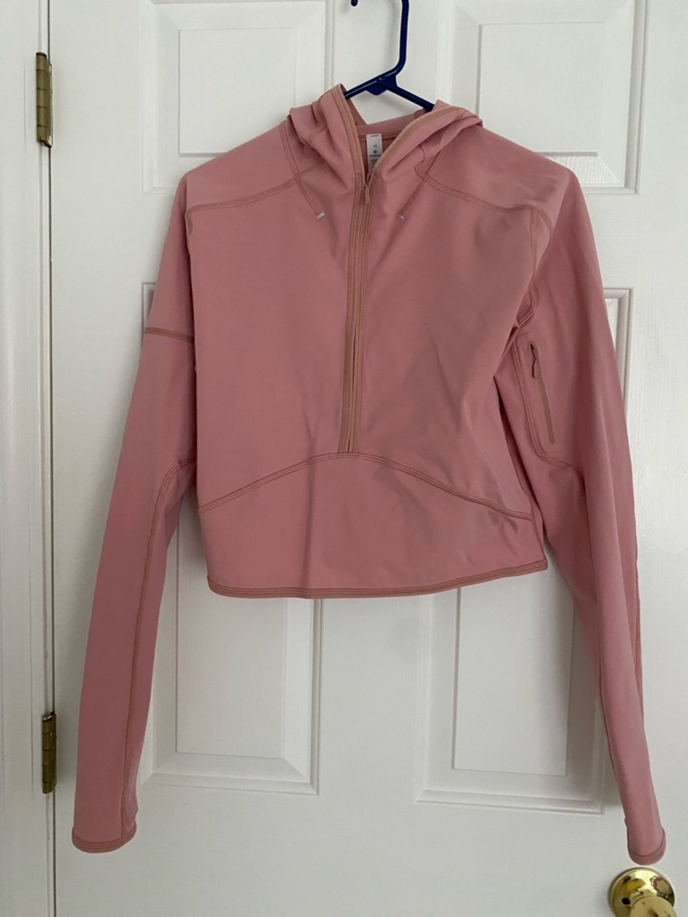 lululemon athletica Rose Pink Half-Zip Hooded Pullover